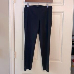 Theory Black Slim Ponte Ankle Pants